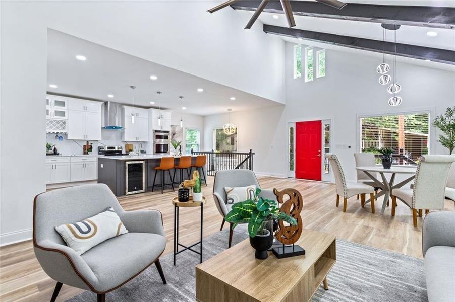 Furnished interior view inside a new home in , Atlanta (Image 31).