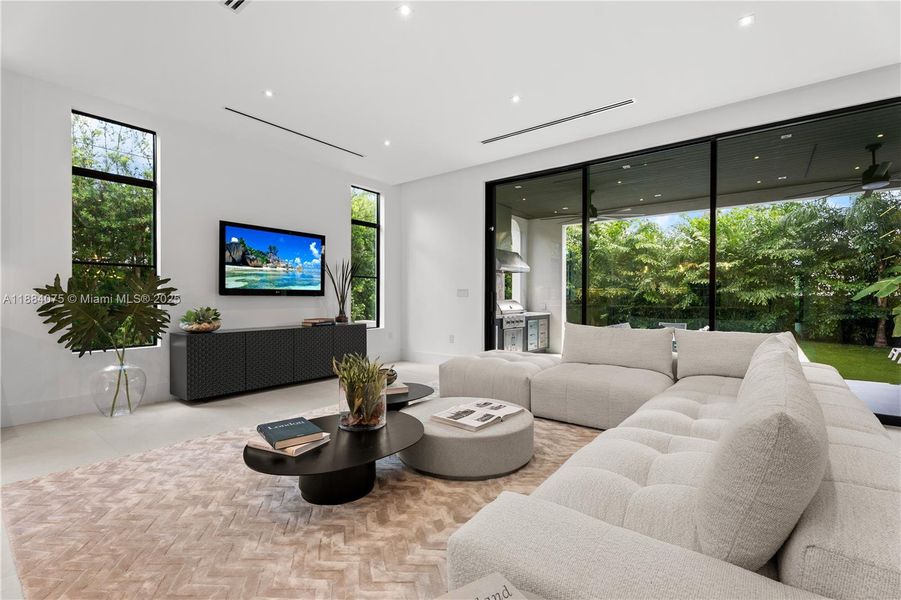 Furnished interior view inside a new home in , Miami (Image 33).