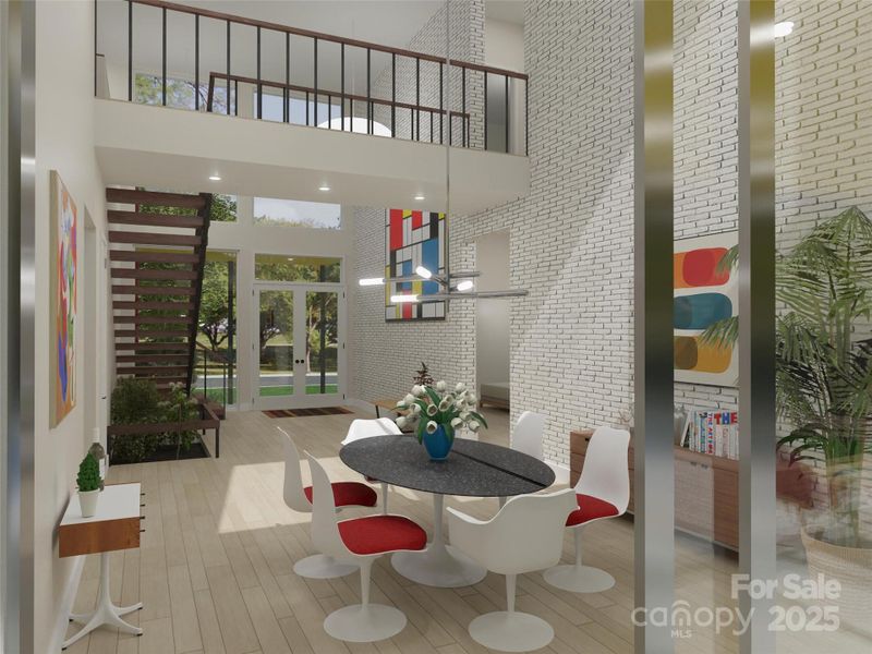 Furnished interior view inside a new home in , Charlotte (Image 8).