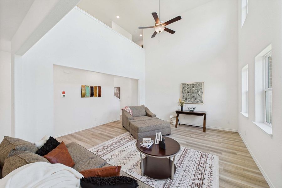 Representative furnished interior of a home built from the The Danbury I by Davidson Homes LLC in The Reserve at Potranco Oaks, Castroville (Image 20).