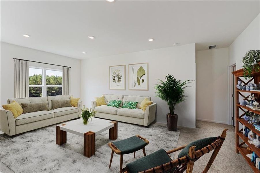 Furnished interior view inside a new home in Salacoa, Calhoun (Image 10).