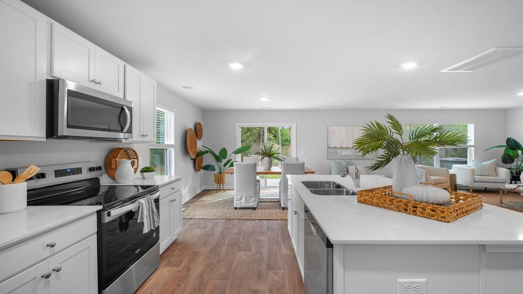 Representative furnished interior of a home built from the Hartsville by D.R. Horton in Rice Hope, Port Wentworth (Image 8).