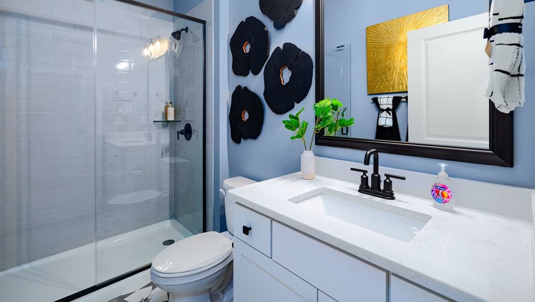 Furnished interior view inside a new home in Sylvan Creek, Denver (Image 37).