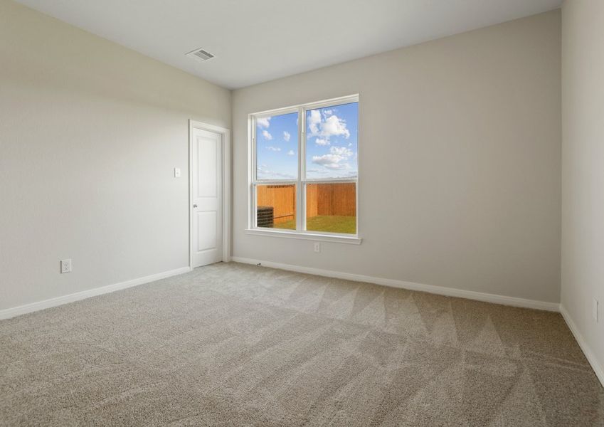 Spacious master bedroom