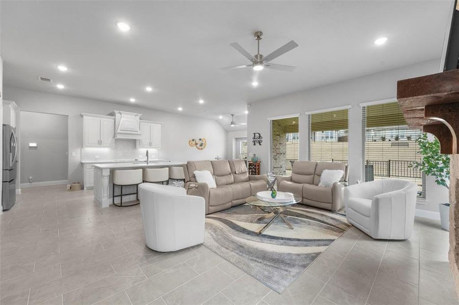 Furnished interior view inside a new home in , Forney (Image 9). Furnished interior view inside a new home in , Forney (Image 9).