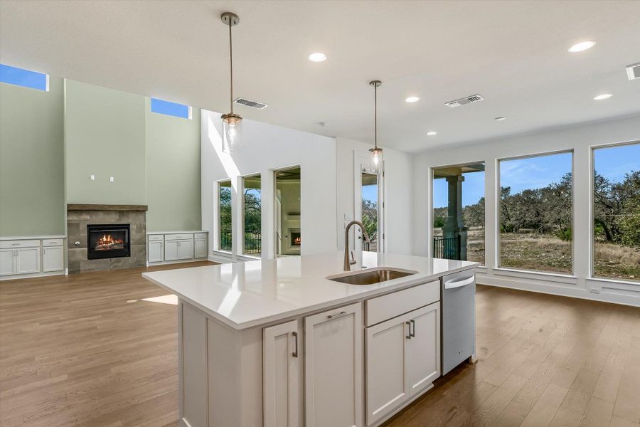 Furnished interior view inside a new home in Leander Estates, Leander (Image 8).