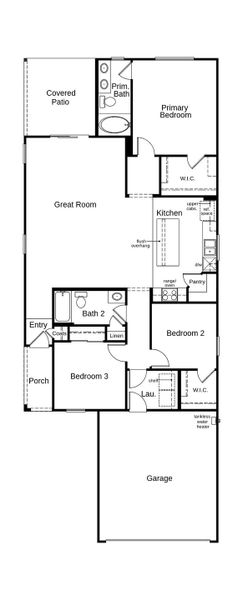 2D floor plan layout of this home in Saguaro Haven, Tucson, AZ (Image 2).