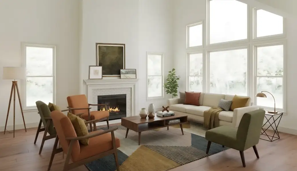 Furnished interior view inside a new home in Stonehaven, Winder (Image 4).