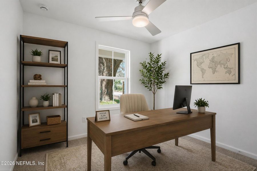 Furnished interior view inside a new home in , Jacksonville (Image 9).