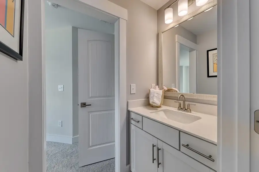 Representative furnished interior of a home built from the Warwick II - Vanguard Collection by Mungo Homes in Sweetbrier, Durham (Image 12).