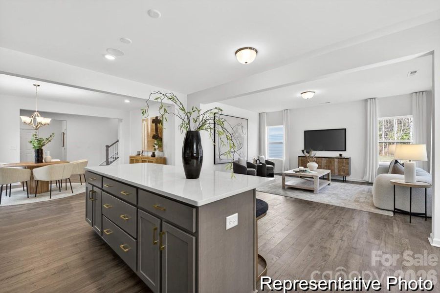 Furnished interior view inside a new home in Morgan Hills, Albemarle (Image 11).