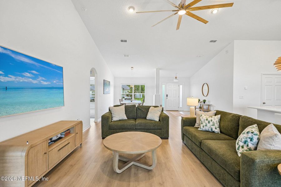 Furnished interior view inside a new home in , Palm Coast (Image 32).