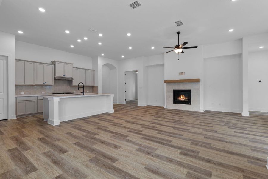 Family Room with fireplace