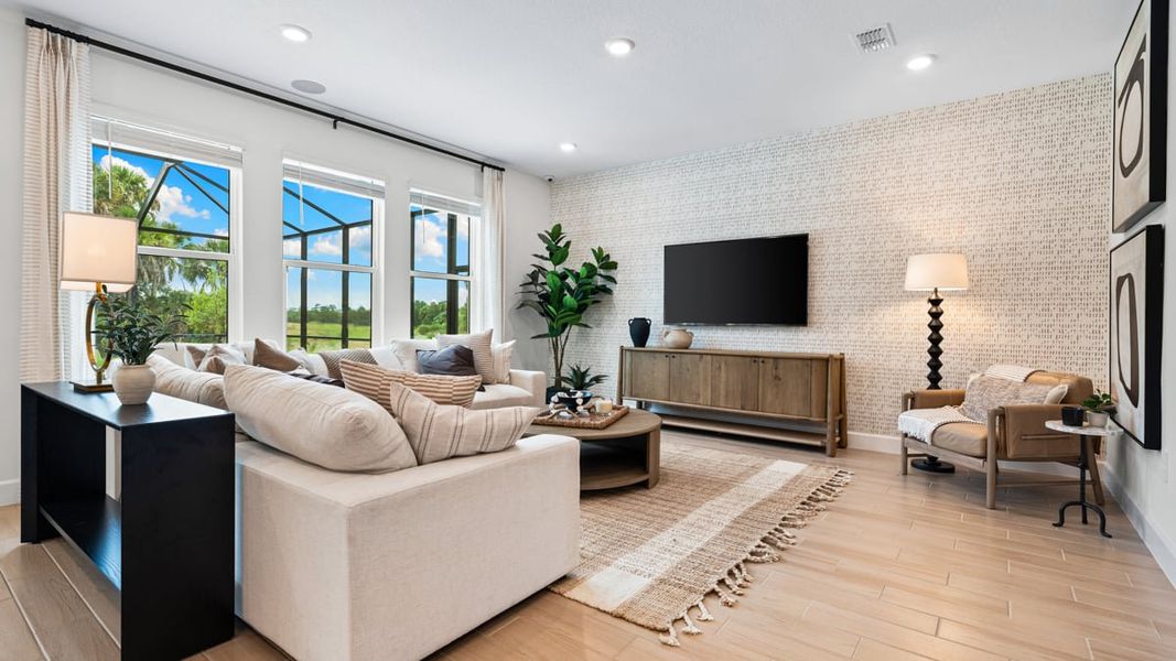 Representative furnished interior of a home built from the Seaside by Taylor Morrison in Skye Ranch Community Group Page, Sarasota (Image 5). Representative furnished interior of a home built from the Seaside by Taylor Morrison in Skye Ranch Community Group Page, Sarasota (Image 5).