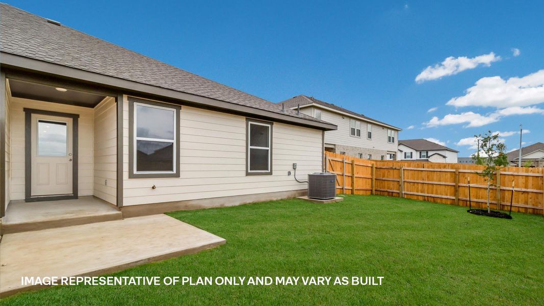 Exterior details and patio area of a home in Palomino, Manor (Image 3). Exterior details and patio area of a home in Palomino, Manor (Image 3).