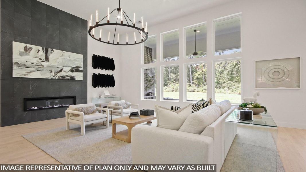 Furnished interior view inside a new home in , Pinehurst (Image 3).