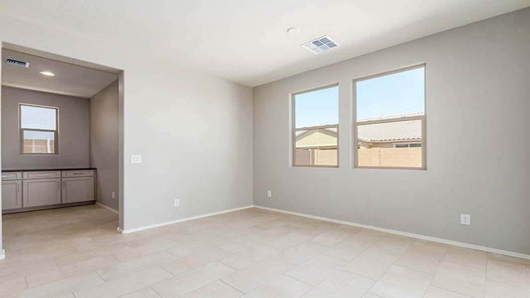 Representative unfurnished interior of a home built from the 40R4 by Taylor Morrison in Los Cielos at Rancho Mercado, Surprise (Image 27).