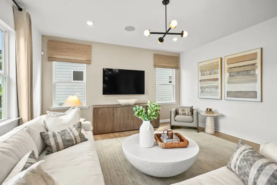 Furnished interior view inside a new home in The Retreat at Carolina Ridge, Harrisburg (Image 14). Furnished interior view inside a new home in The Retreat at Carolina Ridge, Harrisburg (Image 14).