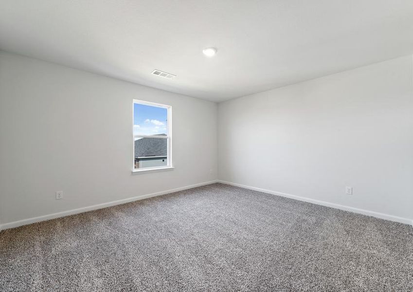 The third bedroom in the Cypress is a great space for a guest room.