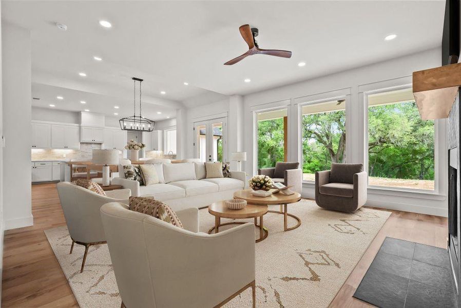 Furnished interior view inside a new home in , Weatherford (Image 8).