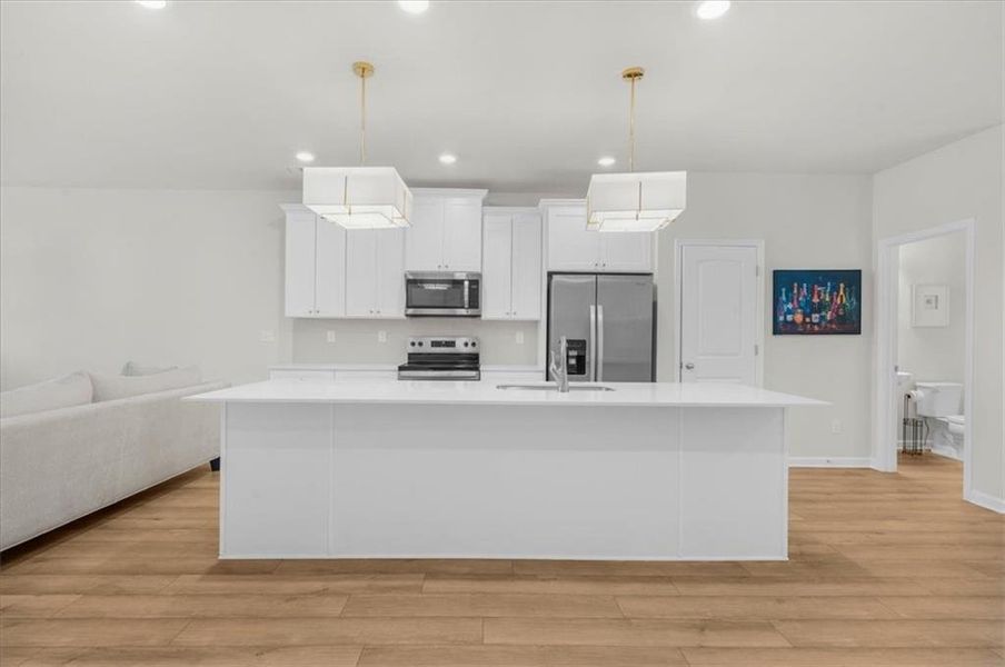 Furnished interior view inside a new home in , Atlanta (Image 16).