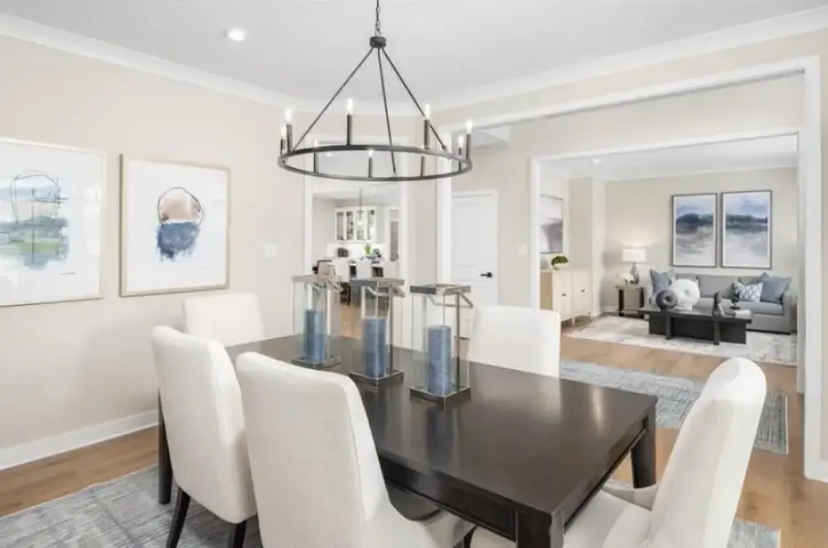 Furnished interior view inside a new home in , Commerce (Image 8).