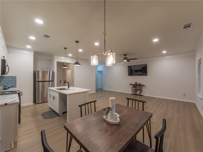 Furnished interior view inside a new home in , Cartersville (Image 16).