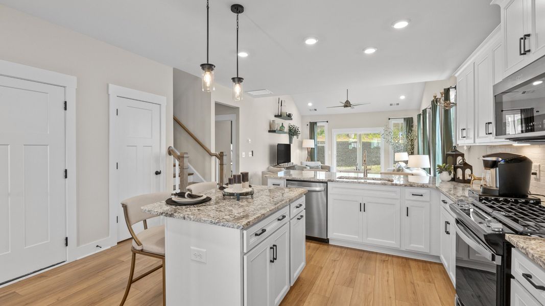 Representative furnished interior of a home built from the Finley by DRB Homes in Foxbank, Gray Court (Image 6).
