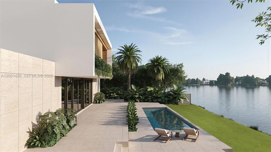 Exterior details and patio area of a home in , Miami (Image 3).