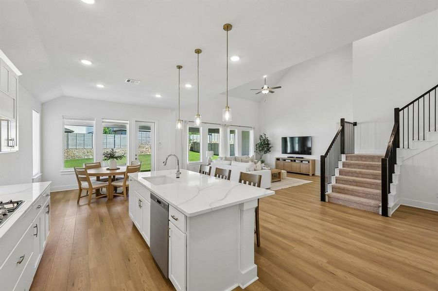 Furnished interior view inside a new home in Painted Tree, McKinney (Image 7).