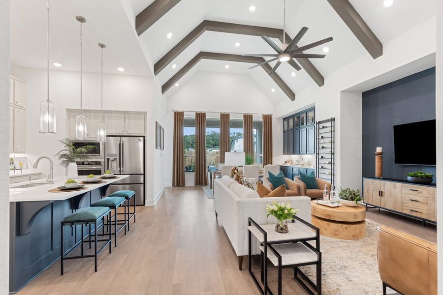 Representative Family Room - some options shown Representative Family Room - some options shown