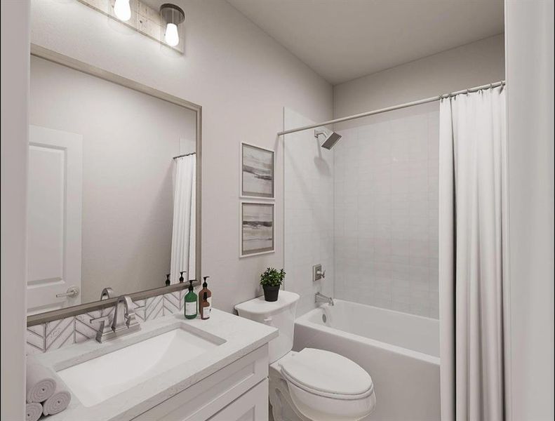 Furnished interior view inside a new home in Discovery Collection at Union Park, Little Elm (Image 16). Furnished interior view inside a new home in Discovery Collection at Union Park, Little Elm (Image 16).