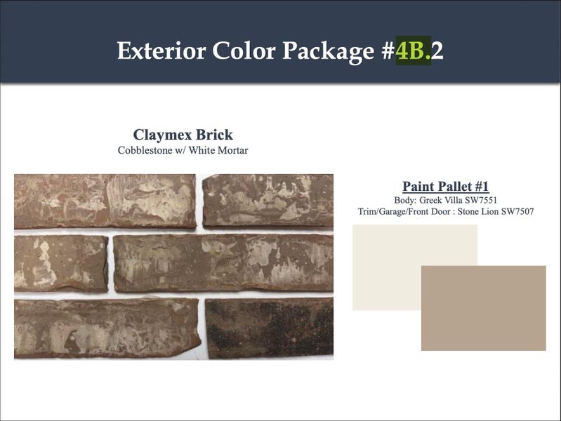 Sample of building materials used in homes in Sundance Cove, Crosby (Image 3). Sample of building materials used in homes in Sundance Cove, Crosby (Image 3).