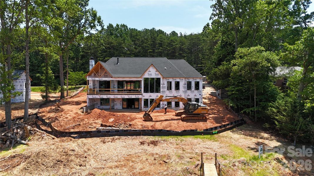 In-progress construction of a new home in , Mooresville, NC (Image 32).