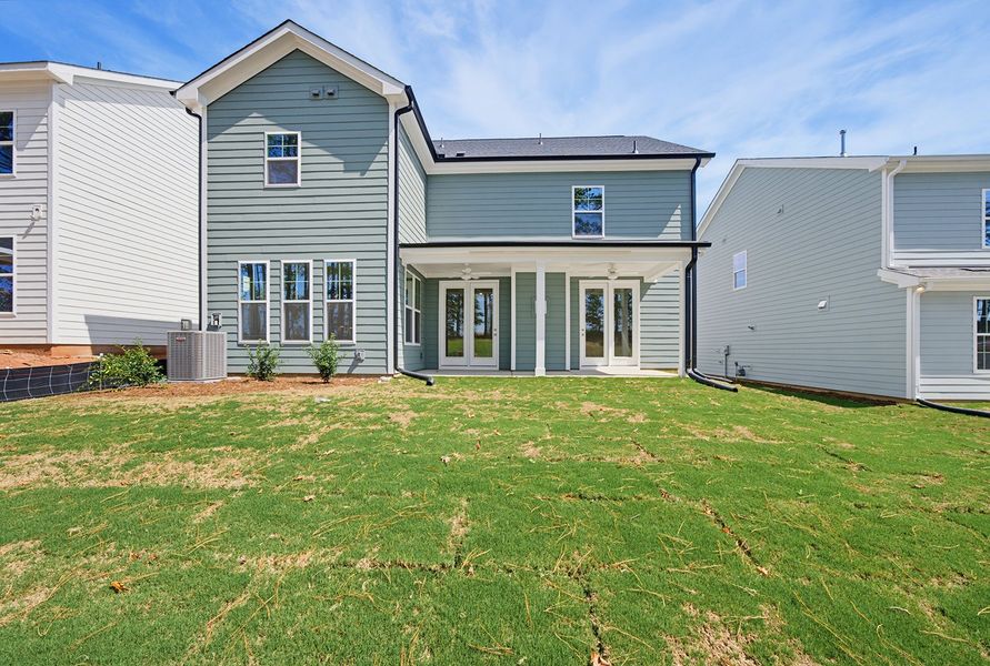 Exterior details and patio area of a home in Sweetbrier, Durham (Image 22).