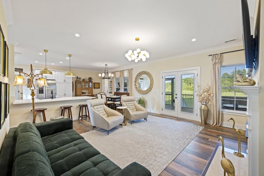 Furnished interior view inside a new home in , Meggett (Image 17).