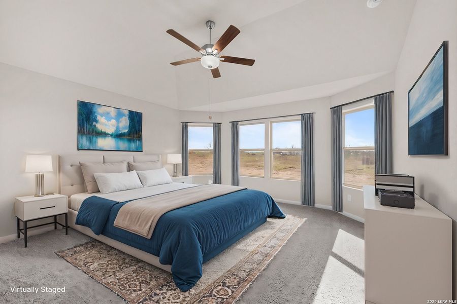 Furnished interior view inside a new home in Hickory Ridge, Elmendorf (Image 3). Furnished interior view inside a new home in Hickory Ridge, Elmendorf (Image 3).