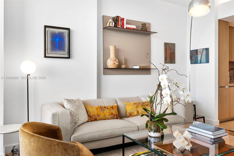 Furnished interior view inside a new home in , Miami Beach (Image 18). Furnished interior view inside a new home in , Miami Beach (Image 18).