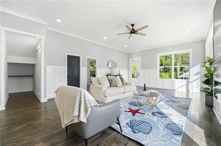 Furnished interior view inside a new home in , Atlanta (Image 4).