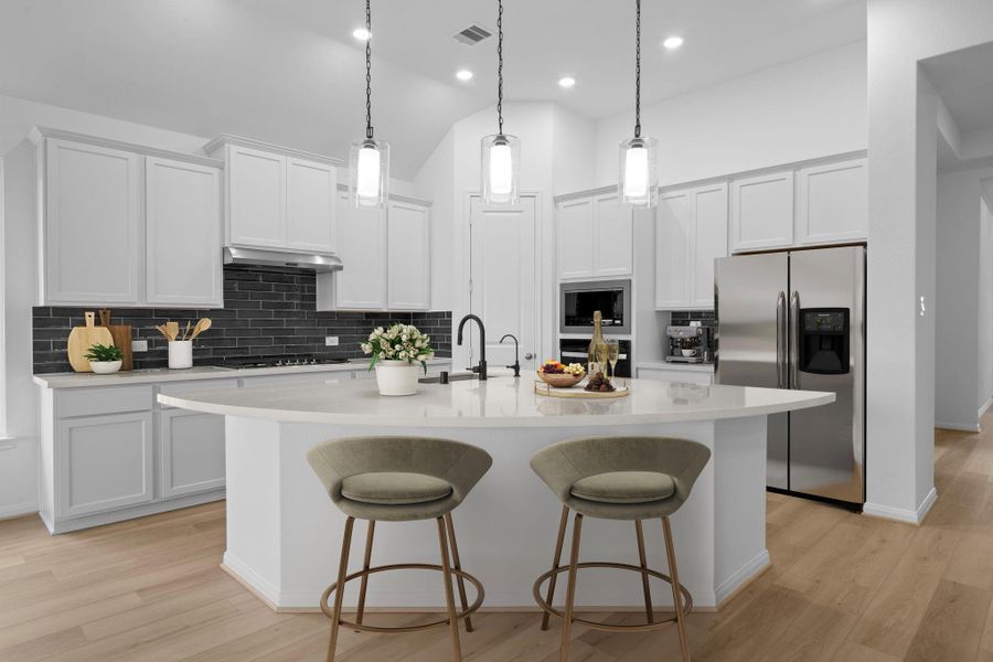 Furnished interior view inside a new home in Bridgeland, Cypress (Image 7).