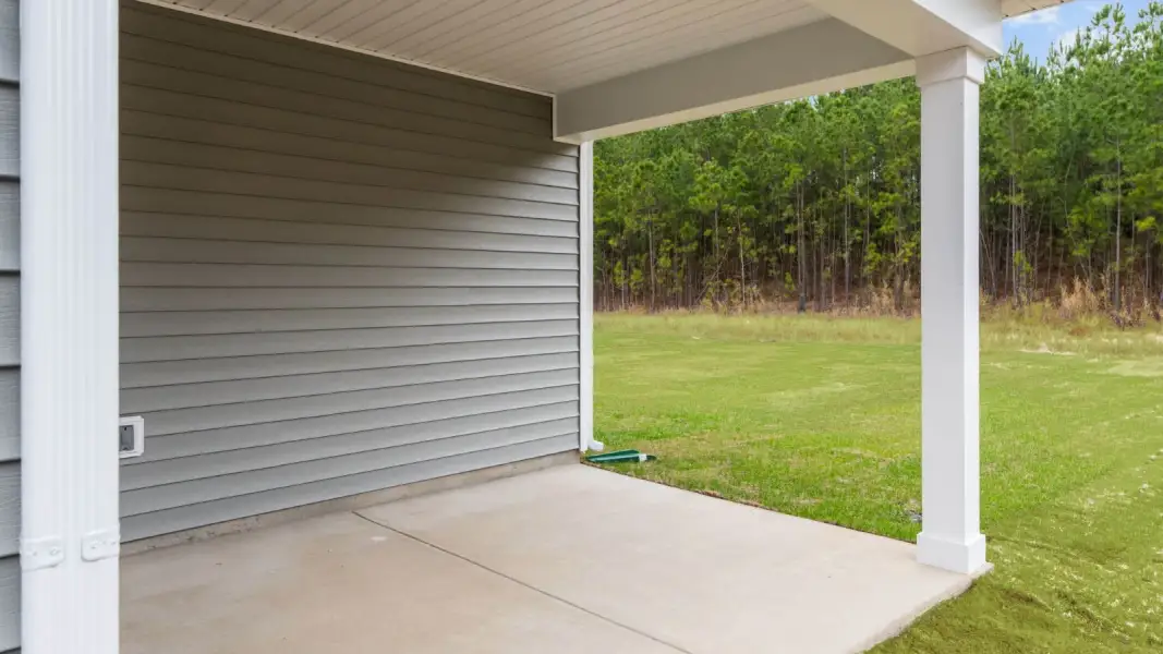Exterior details and patio area of a home in Chambray, New Bern (Image 19).
