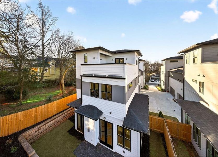 Exterior details and patio area of a home in , Atlanta (Image 3).