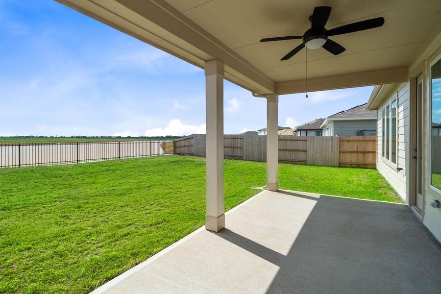 Exterior details and patio area of a home in Saddlebrook Preserve, Beasley (Image 2). Exterior details and patio area of a home in Saddlebrook Preserve, Beasley (Image 2).