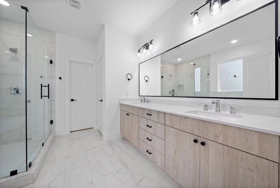 Representative furnished interior of a home built from the The Gianna by Riverway Homes in The Heights Haus Collection, Houston (Image 11).