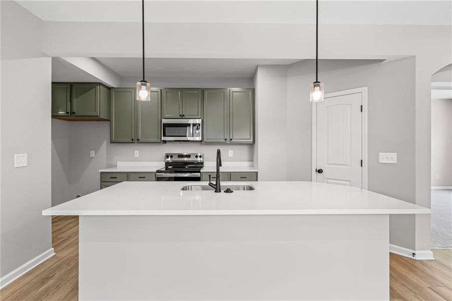 Furnished interior view inside a new home in Villas at Gold Creek, Dawsonville (Image 7).