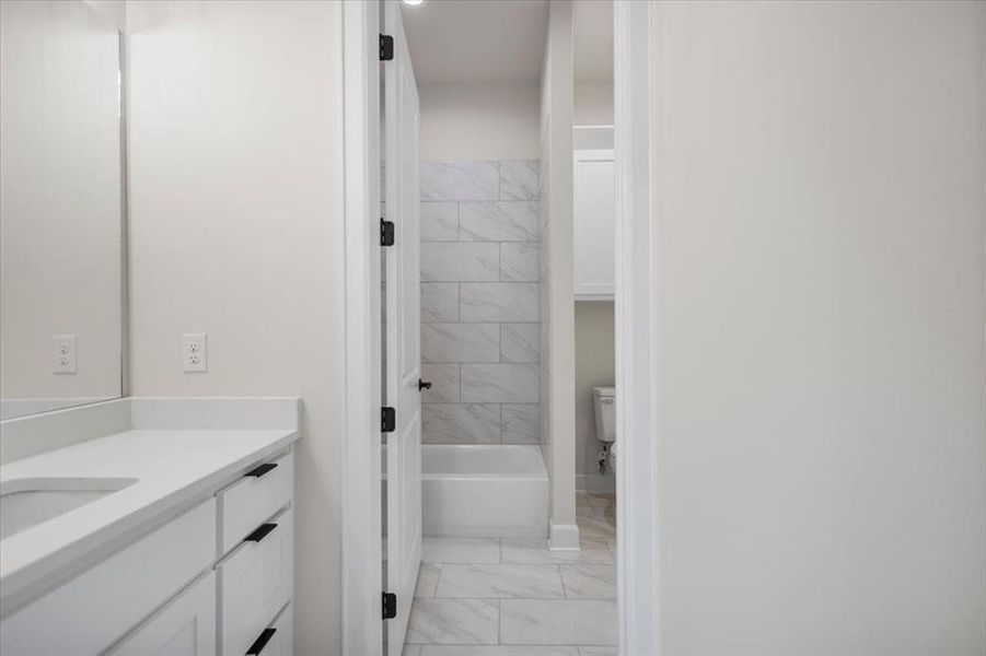 Furnished interior view inside a new home in , Mineola (Image 10).
