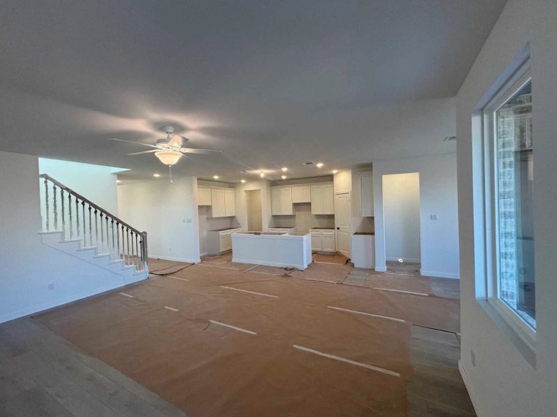 Open Kitchen-Living Room Construction Progress