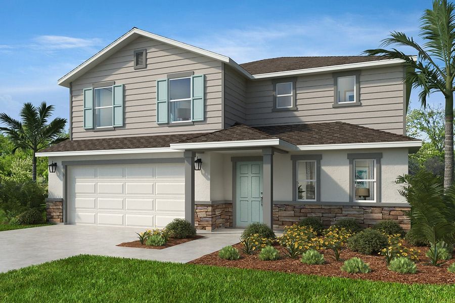 Exterior F with optional stone Exterior F with optional stone