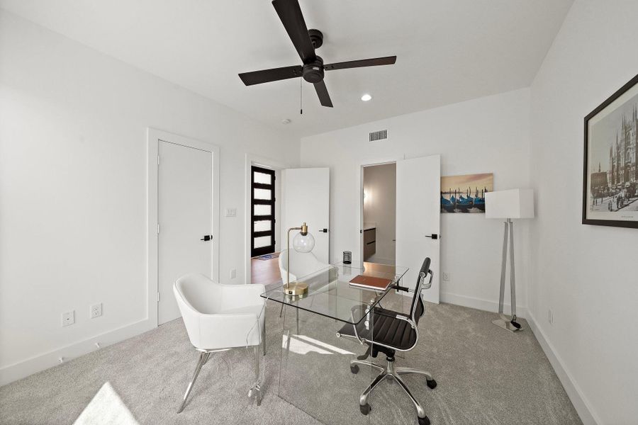 This versatile room downstairs offers endless possibilities, perfect for use as a home office, playroom, or additional bedroom. With plenty of natural light and a flexible layout, it can easily adapt to suit your needs. This versatile room downstairs offers endless possibilities, perfect for use as a home office, playroom, or additional bedroom. With plenty of natural light and a flexible layout, it can easily adapt to suit your needs.