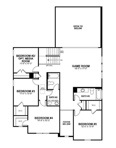 2D floor plan layout of this home in Edgewood, Leander, TX (Image 3). 2D floor plan layout of this home in Edgewood, Leander, TX (Image 3).